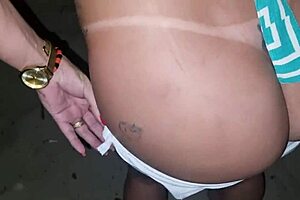 you seeing this latina milf's ass fucked on the beach?