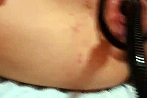 German Milf Prostitute Sandra Pumps Swollen Vagina Eats Cum Dog Food