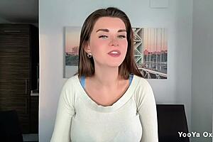 stepmom was masturbating her huge cock at the table n i caught her now she seduces me into femdom roleplay