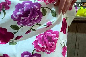 big ass stepmom gets fucked hard by stepson in the kitchen for her first time curvy natural tits bouncing