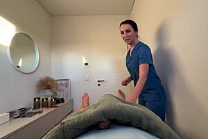 massage session unexpectedly turns into irresistible hands-on pleasure