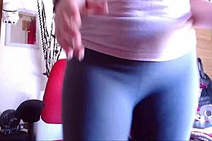beautiful italian stepmom slips out of yoga pants for wet squirting orgasms up close