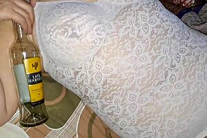 rough mommy rams bottle deep in her hairy wet pussy 😈🍆💦