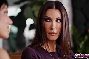 shay sights seduced by puck's skimpy tease into anal lesbian play