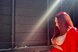 artemisia love's juicy tits bounce wild outdoor for horny eyes