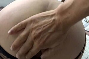 stepmom spreads big ass cheeks begging me to fuck and creampie her wet latina pussy