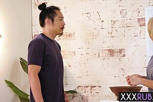 Curvy Blonde Milf Ryan Keely Takes Rough Pussy Pounding Post-Massage