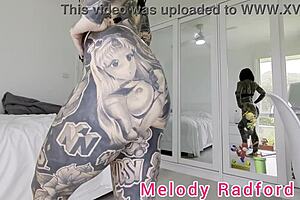 Skinny Bikini Wife Melody Radford's Chains Tease Huge Tits Fetish Haul!