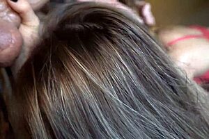 Friend's hot wife slurps my cock in best homemade blowjob