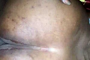 Chubby Ebony Stepmom's Fat Ass Squirts on Black Monster Cock!