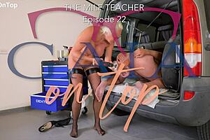 Milf Teacher Fists Prolapses Anal Enema Pisses While Pegging Student!