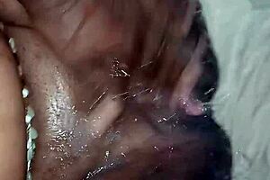 i love squirting on his ebony cock in our homemade bedroom romps