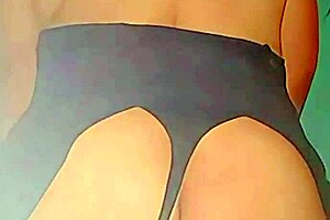 granny models lingerie ass then deepthroats my cock to orgasm