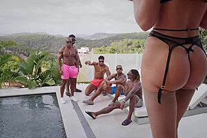 WOW! Beautiful Chinese Nicole Doshi Takes 5 Black Monster Cocks in Gangbang Orgasms!