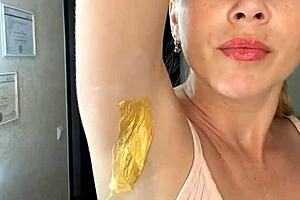 what if sugarnadya's armpit waxing reveals her wet trimmed pussy secrets up close