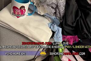 i cant stop watching my hot redhead teacher stroke neighbor's huge cock in stockings