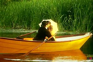 BEAUTIFUL HORNY BRUNETTE FUCKED HARD ON BOAT CUM ON FEET!