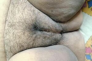 My indian wife's big hairy tight pussy throbs wet