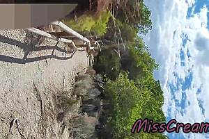 French Milf Misscreamy Swallows Stranger Cum After Beach Blowjob