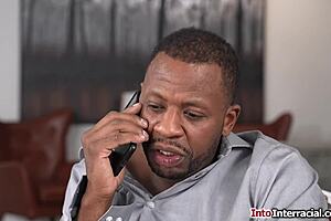 husband waits outside while i get black cock deepthroat