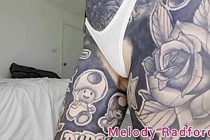 Skinny Bikini Wife Melody Radford's Chains Tease Huge Tits Fetish Haul!