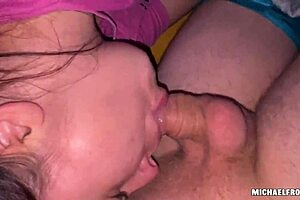 i love milf mommy's big natural tits as she deepthroats my monster cock then hot facial cum