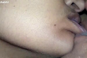 janvibhabhi's hot closeup standing kiss sex with deep moans and orgasms