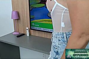 brazilian mama slut, bbc stuffed your tight pussy and ass today no school?