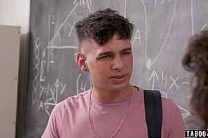 naughty teacher victoria voxxx teaches student anal with blowjob and pussy lick