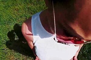 naughty german milf pov public park fuck dirty and risky