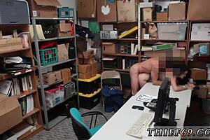 german milf cop spots petite 18 year old suspect on cctv entering station