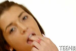 nasty teen petite sucks pov hardcore cum mouth craving rough pussy cunt pound