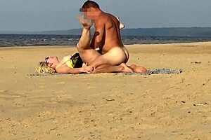 fucking that funny beach milf right there