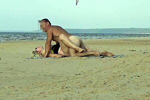 fucking that funny beach milf right there