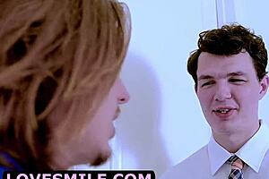 busted wifey doggy with trainer double penetration creampie shower