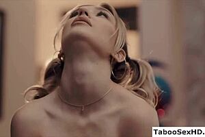 stepmommy joins threesome horny man seduces skinny teen old young lesbian play