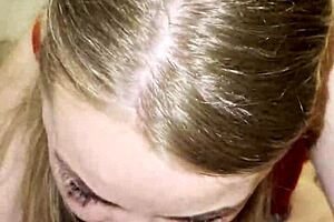 stepmom's deep blowjob makes stepson explode happy 😘🍆