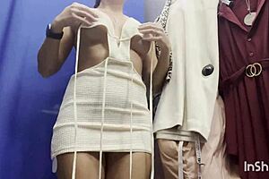 whoa i just saw this sexy girl changing in the public locker... hidden cam caught her panties off