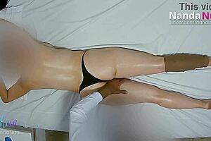 real masseur fucked me hard during erotic massage and blasted huge facial cumshot