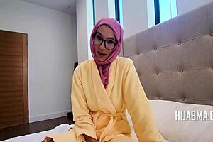 i can't resist riding my american client's cock as cheating arab hijab whore