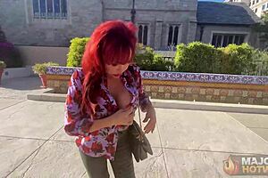 Curvy brunette vanessa meets rome major for rough doggystyle hotel pounding