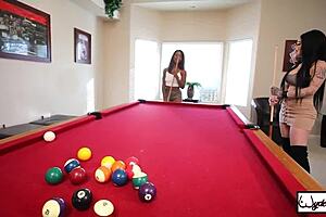 harmonie marquis and her big tits milf friend lick wet pussies in intriguing girl-on-girl play