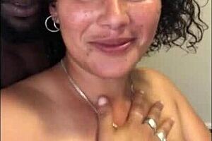 Congolese stud pounds south african coloured girl's big tits pussy?