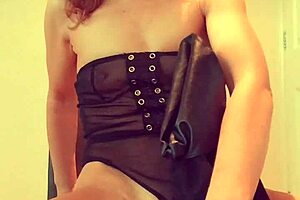 beautiful british milf masturbates pierced pussy in thigh-high boots and heels