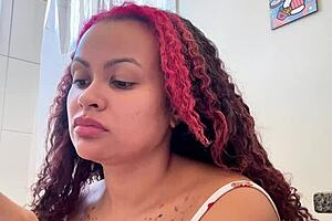 Chubby Brazilian's Gassy Morning Toilet Farts