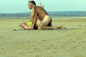 fucking that funny beach milf right there