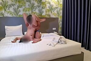 Pinay teen roommate begs cum inside passionate bedroom licking moaning