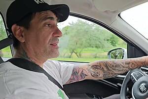 Ever Wondered If We Get Caught Sucking Huge Cock in Car Before Street Cumshot Facial Fills My Mouth?