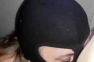 french maid slave f humiliated garage chained outdoor bdsm toilet slap.