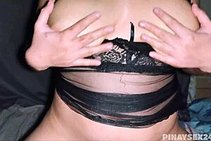 Pinay homemade sex tape from Feb 1 with big tits squirting creampie closeup 😍💦🍆